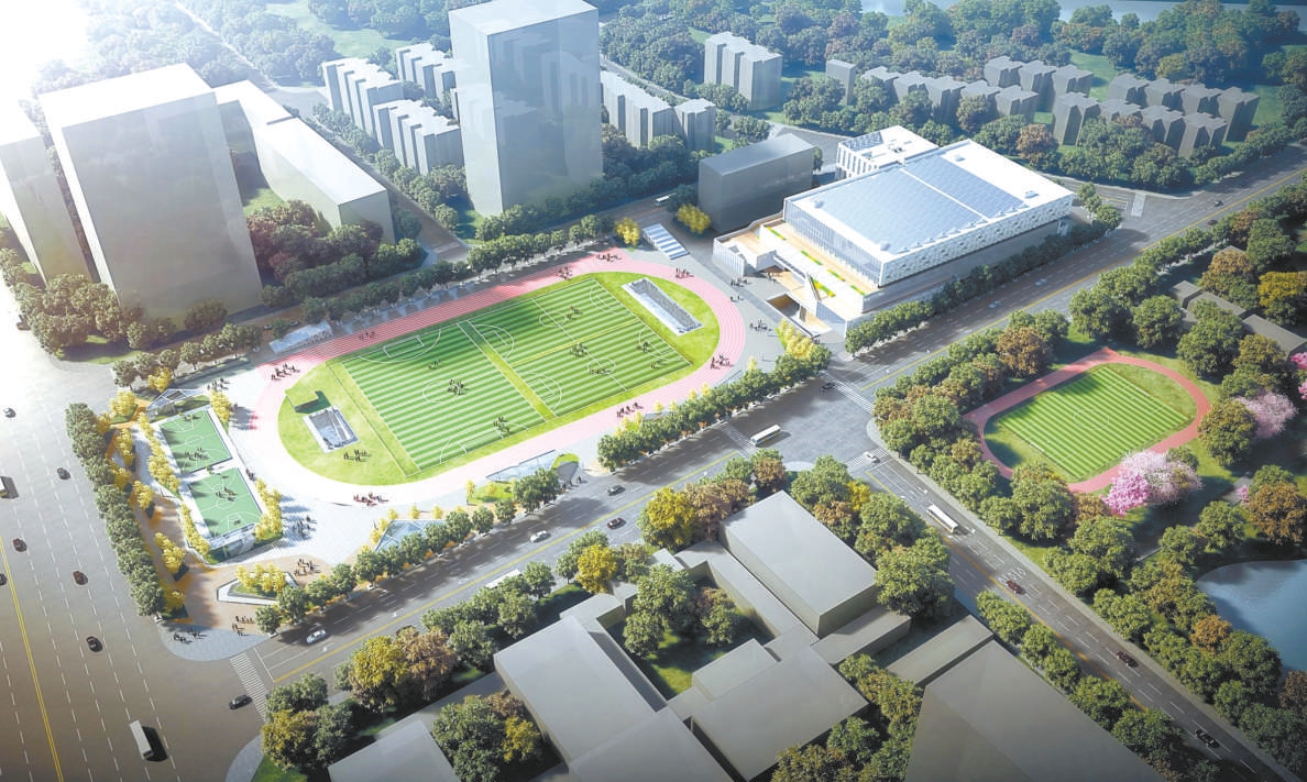 通州体育场升级改造工程效果图。