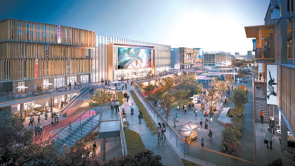 图为首开回龙街效果图。