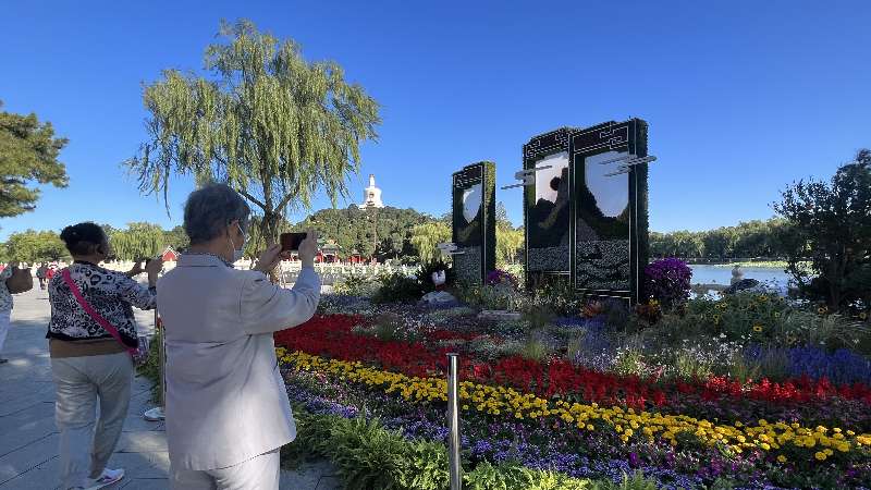北海公园“山河锦绣”花坛
