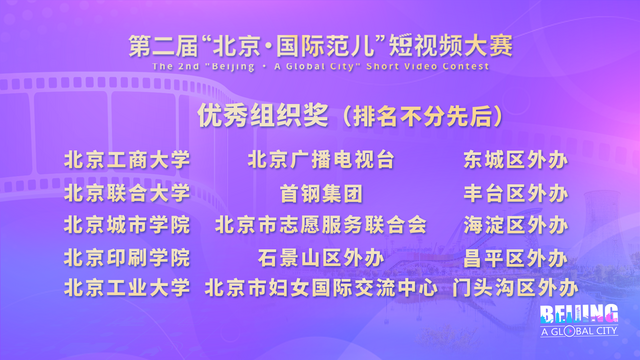 优秀组织奖获奖名单