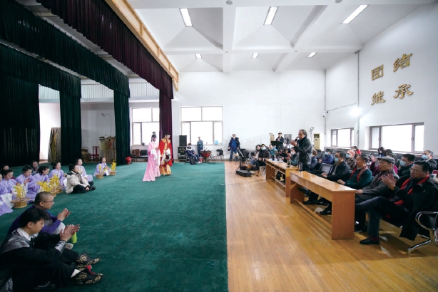 新编京剧《嫦娥奔月》排练现场