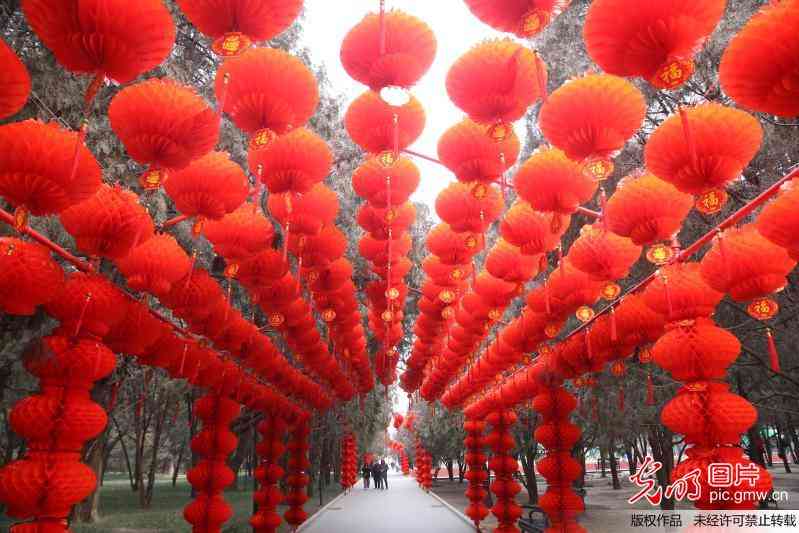 北京地坛公园“年味”浓