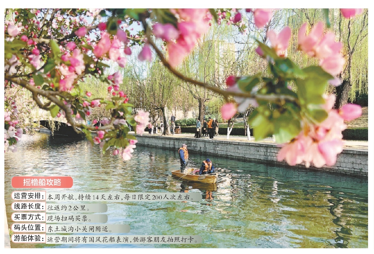 泛舟逐花 本周开航