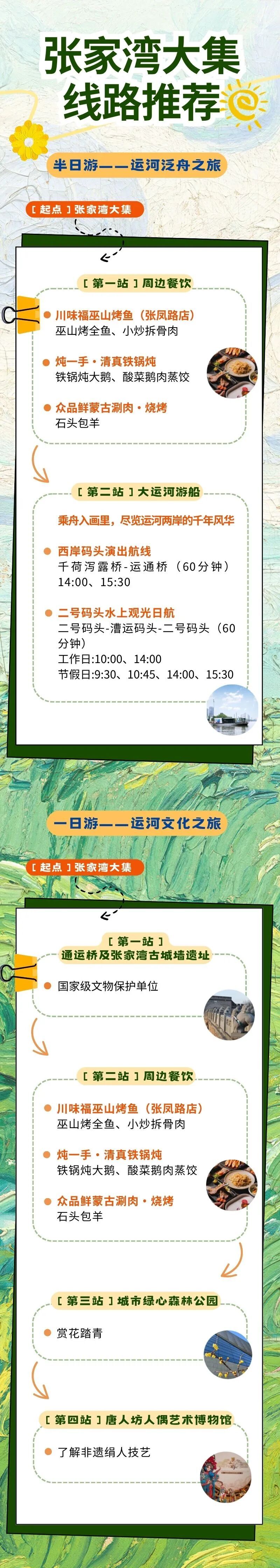 通州“运河大集”推出12条新线路，清明踏青正当时~