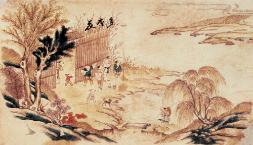 春雷惊蛰（杨柳青年画）