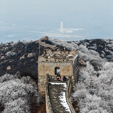 八达岭古长城雾凇奇观