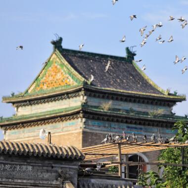 北京城中鼓楼西大街入秋的故事