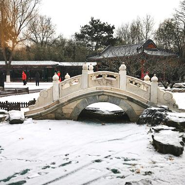 地坛公园雪景