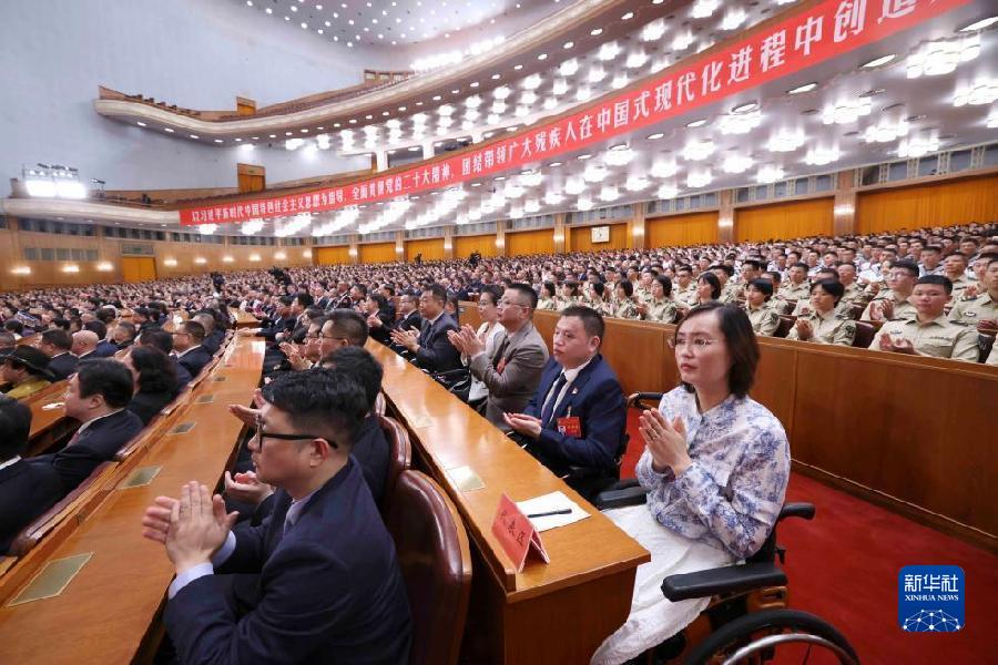 9月18日，中国残疾人联合会第八次全国代表大会在北京人民大会堂开幕。