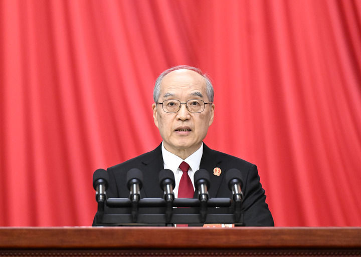 3月8日，十四届全国人大三次会议在北京人民大会堂举行第二次全体会议。最高人民法院院长张军作最高人民法院工作报告。