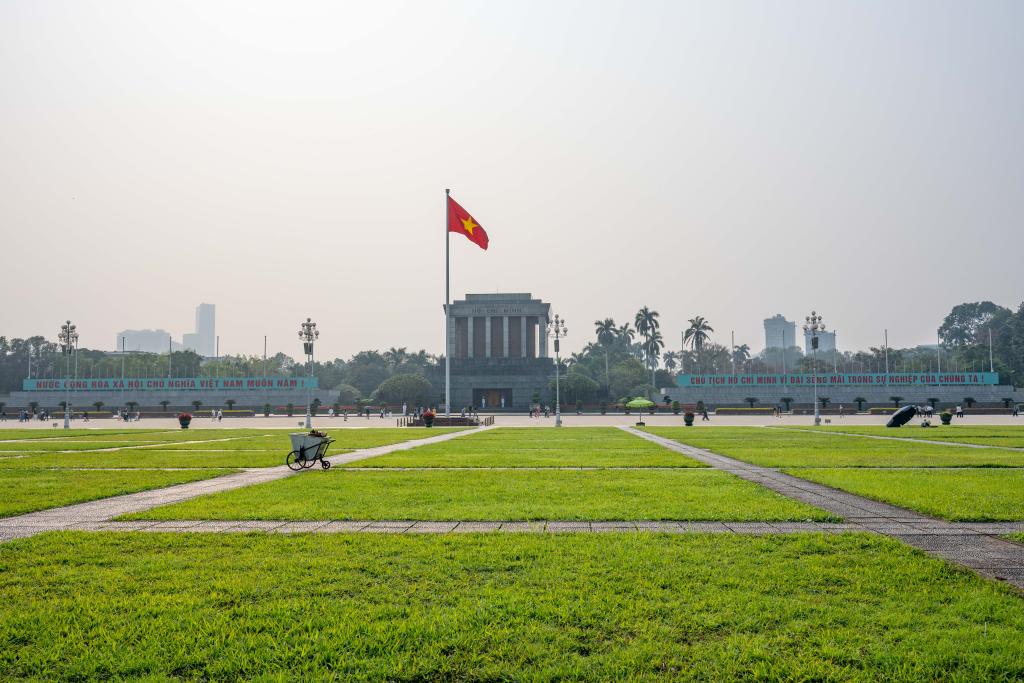 这是2025年3月24日拍摄的越南河内的巴亭广场。