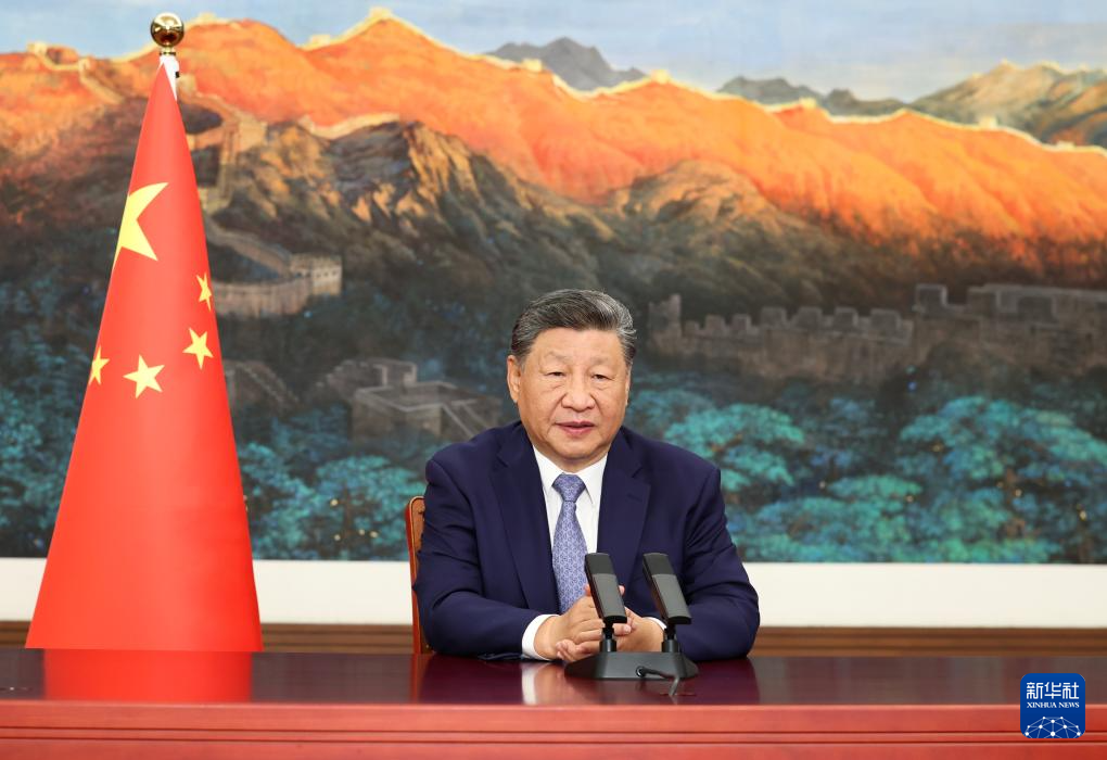 9月24日，国家主席习近平在联合国气候变化峰会发表视频致辞。
