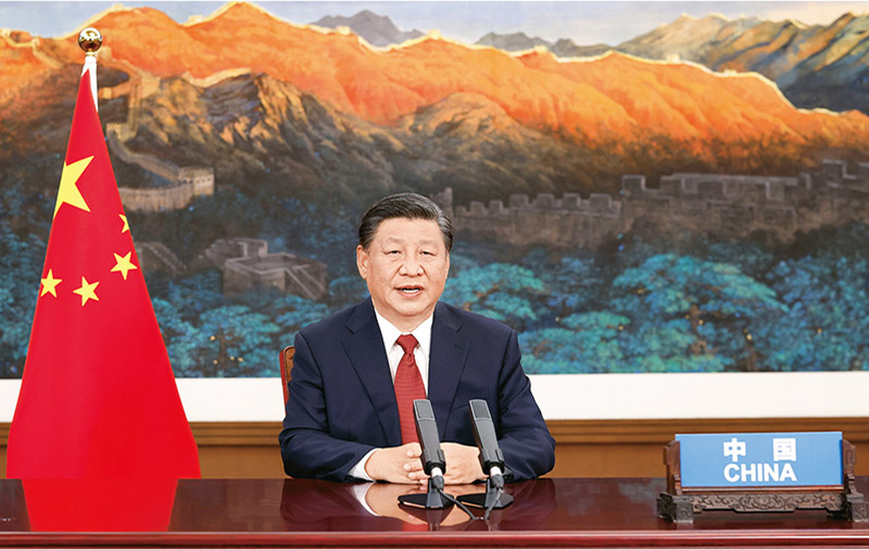 2021年9月21日，国家主席习近平在北京以视频方式出席第七十六届联合国大会一般性辩论并发表题为《坚定信心共克时艰共建更加美好的世界》的重要讲话。