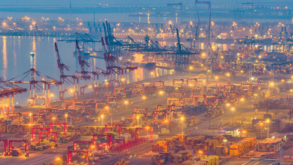 这是2026年3月16日在天津市滨海新区拍摄的天津港（无人机照片）。