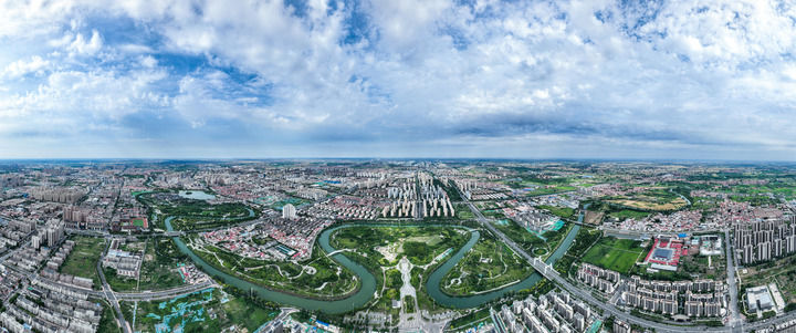 这是2026年6月5日拍摄的沧州市区,大运河穿城而过(无人机合成照片)。 这是2026年6月5日拍摄的沧州市区,大运河穿城而过(无人机合成照片)。