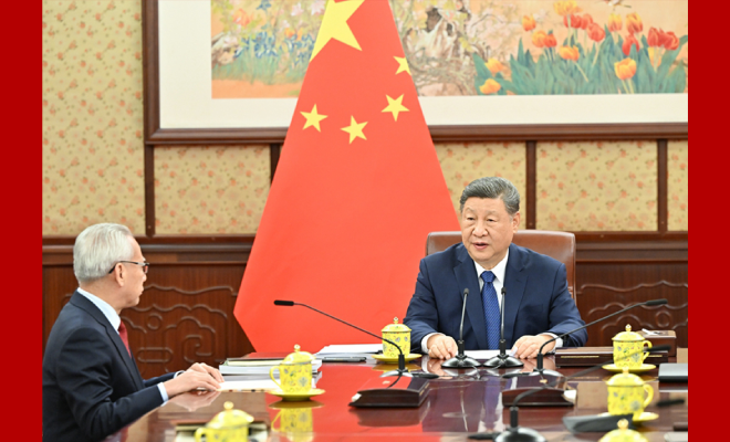 习近平听取岑浩辉述职报告