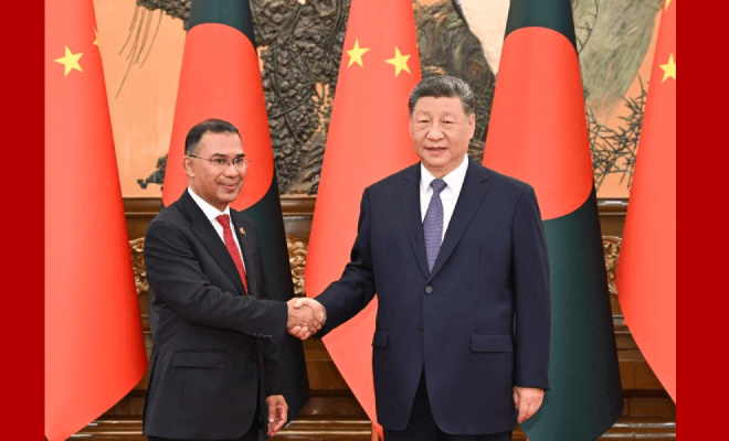 习近平会见孟加拉国总理塔里克