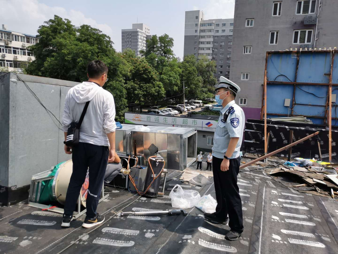 海淀区生态环境执法人员现场检查整改情况