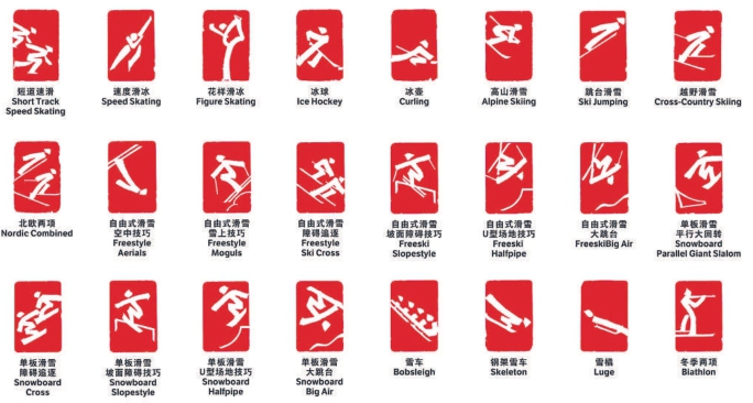 冬奥会体育图标