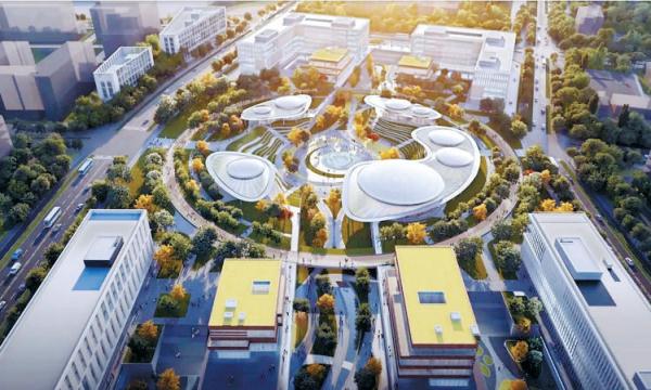 城市客厅A地块效果图。