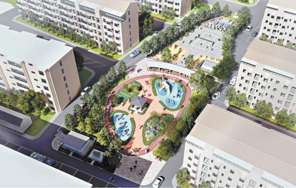 杨庄路22号院“如意花园”效果图。