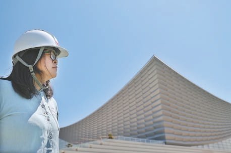 三大文化建筑建设者李静平。