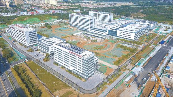 北京安贞医院通州院区航拍图。