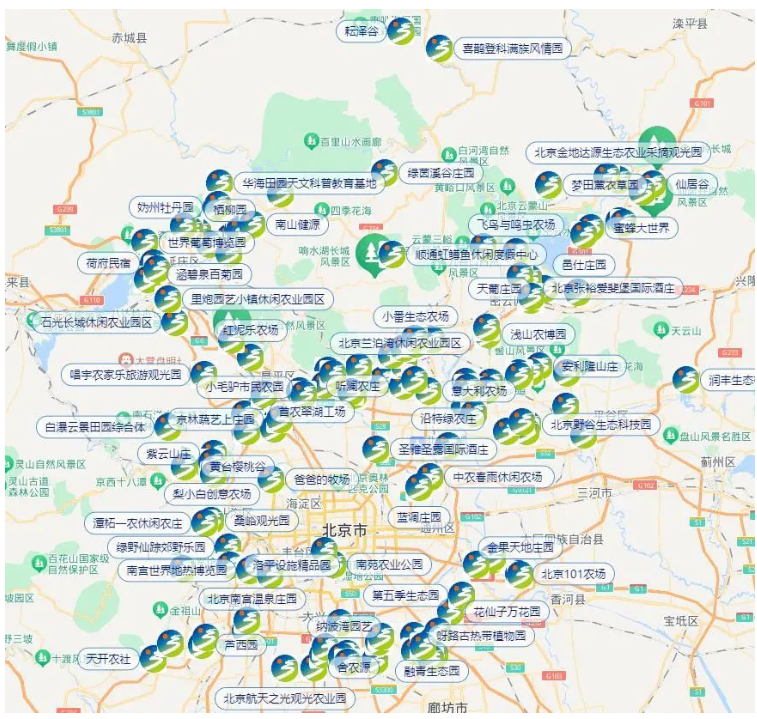 北京市乡村“土特产”地图
