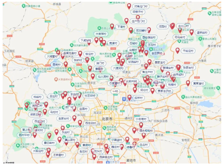 北京市乡村“土特产”地图