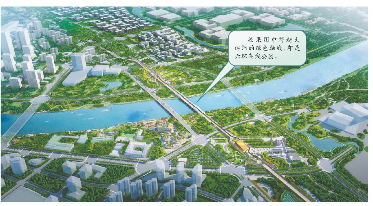 六环高线公园将串联副中心五大功能区