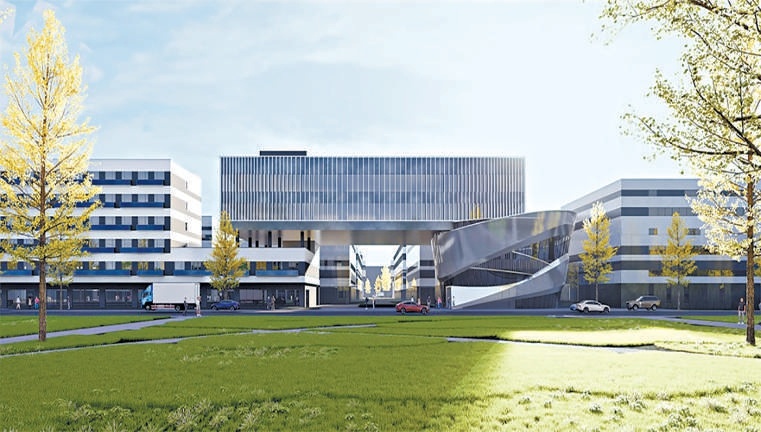 生态港顺义园1号地项目效果图。 生态港顺义园1号地项目效果图。