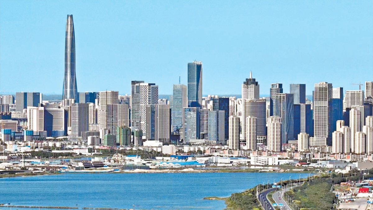 滨海新区核心区现代化气息扑面而来。