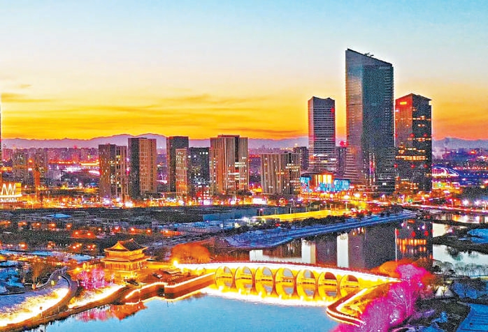 远眺运河商务区。