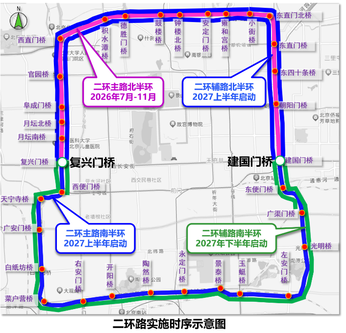 34岁北京二环路7月15日夜启动升级工程 北二环主路率先开工 34岁北京二环路7月15日夜启动升级工程 北二环主路率先开工