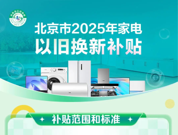 一图看懂丨北京市2025年家电以旧换新补贴