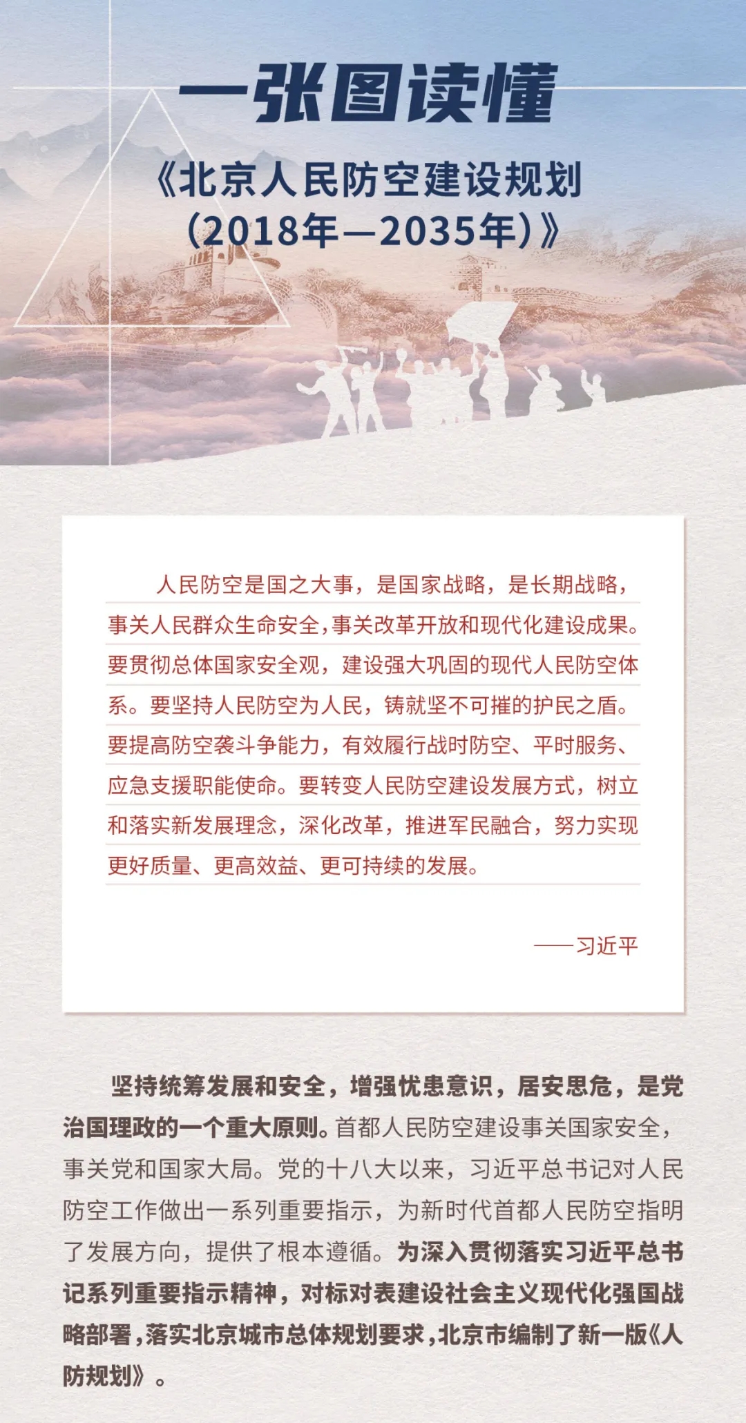 一张图读懂《北京人民防空建设规划(2018年—2035年)》