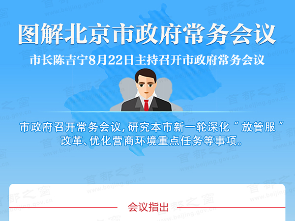 图解2019年8月22日北京市政府常务会议