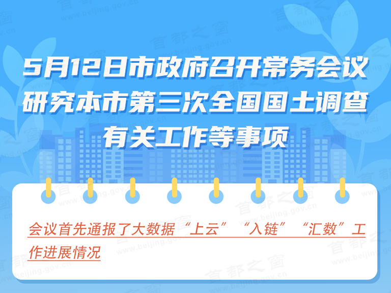 5月12日市政府召开常务会议研究本市第三次全国国土调查有关工作等事项