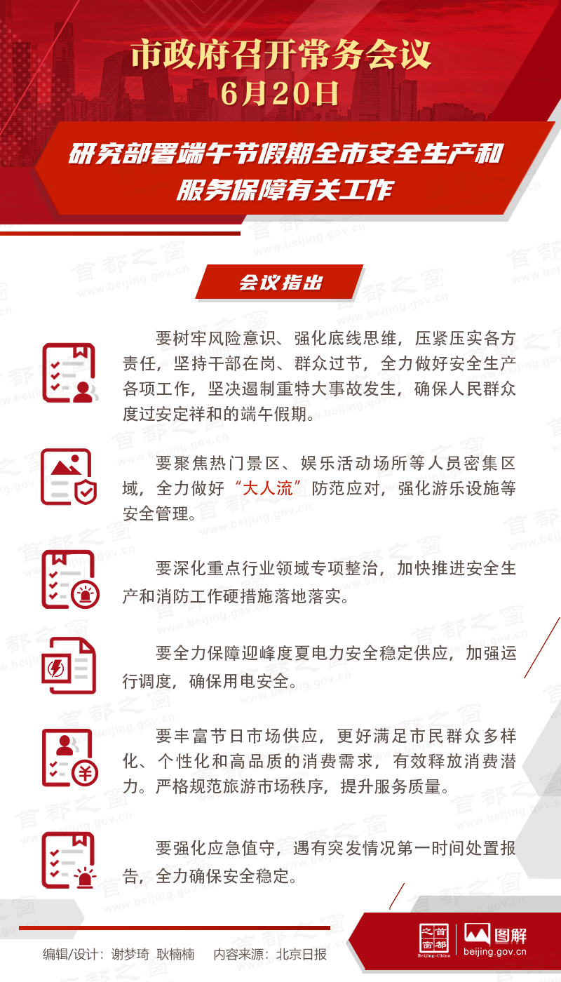研究部署端午节假期全市安全生产和服务保障有关工作
