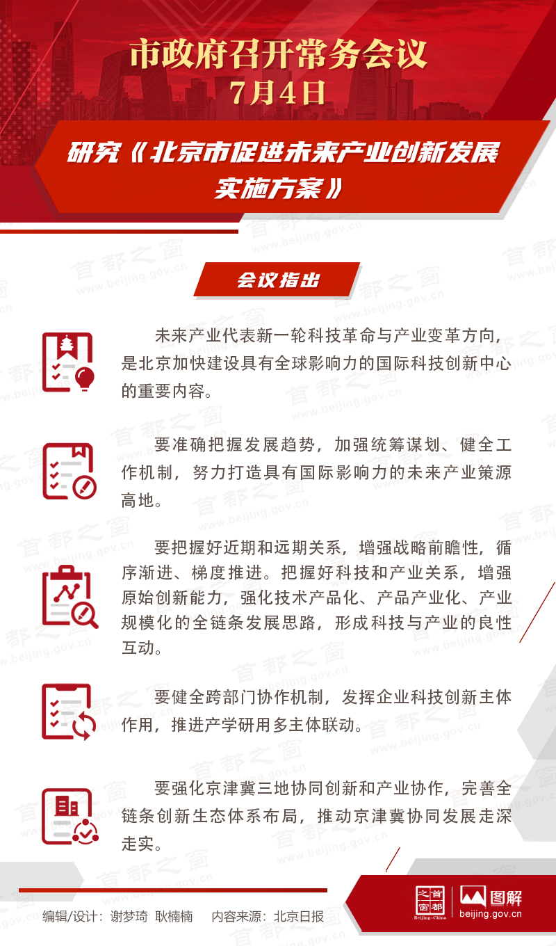 研究《北京市促进未来产业创新发展实施方案》