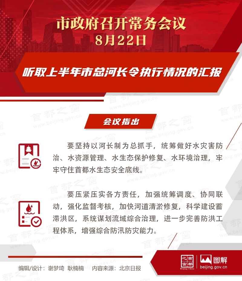 听取上半年市总河长令执行情况的汇报