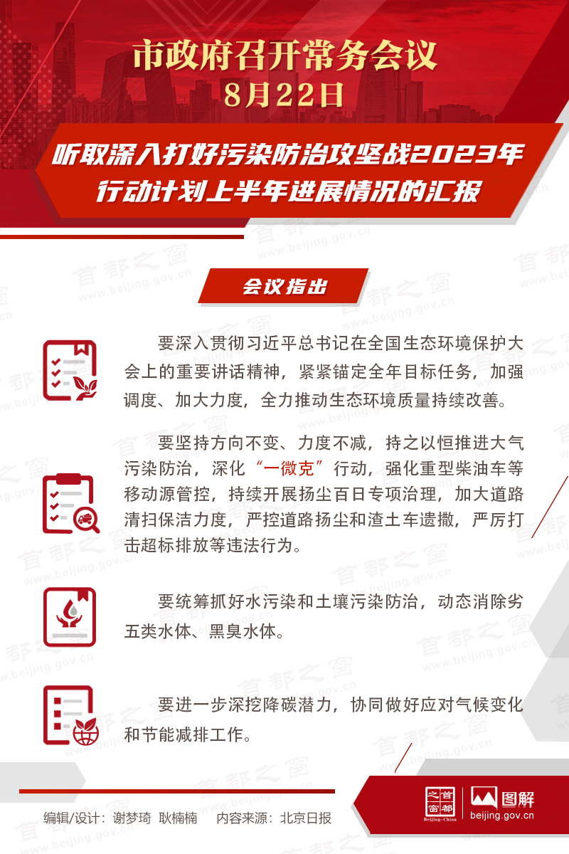 听取深入打好污染防治攻坚战2023年行动计划上半年进展情况的汇报