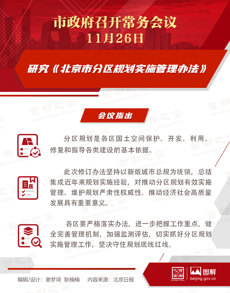 研究《北京市分区规划实施管理办法》