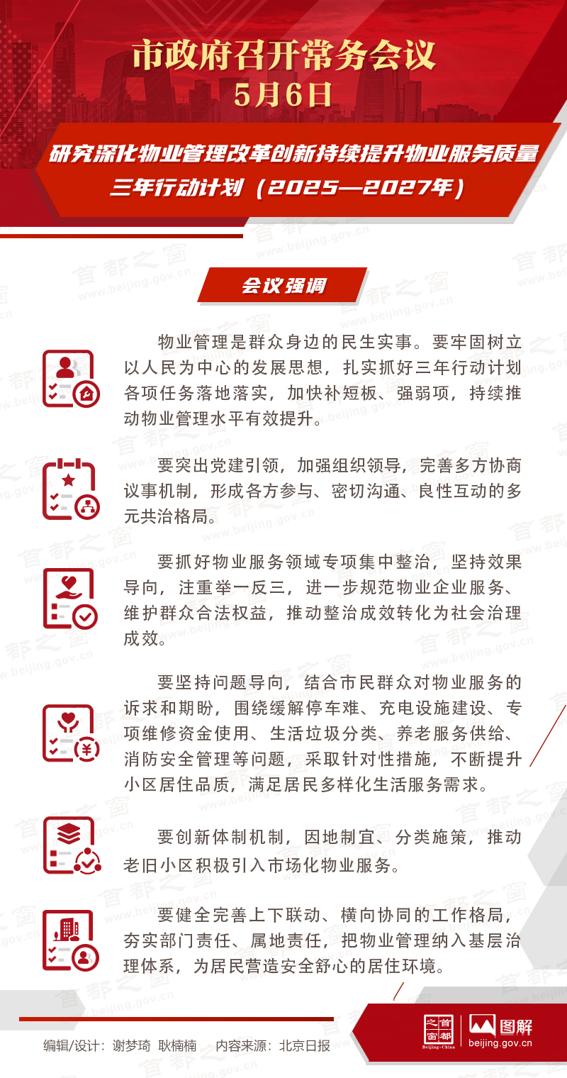 研究深化物业管理改革创新持续提升物业服务质量三年行动计划（2025—2027年）