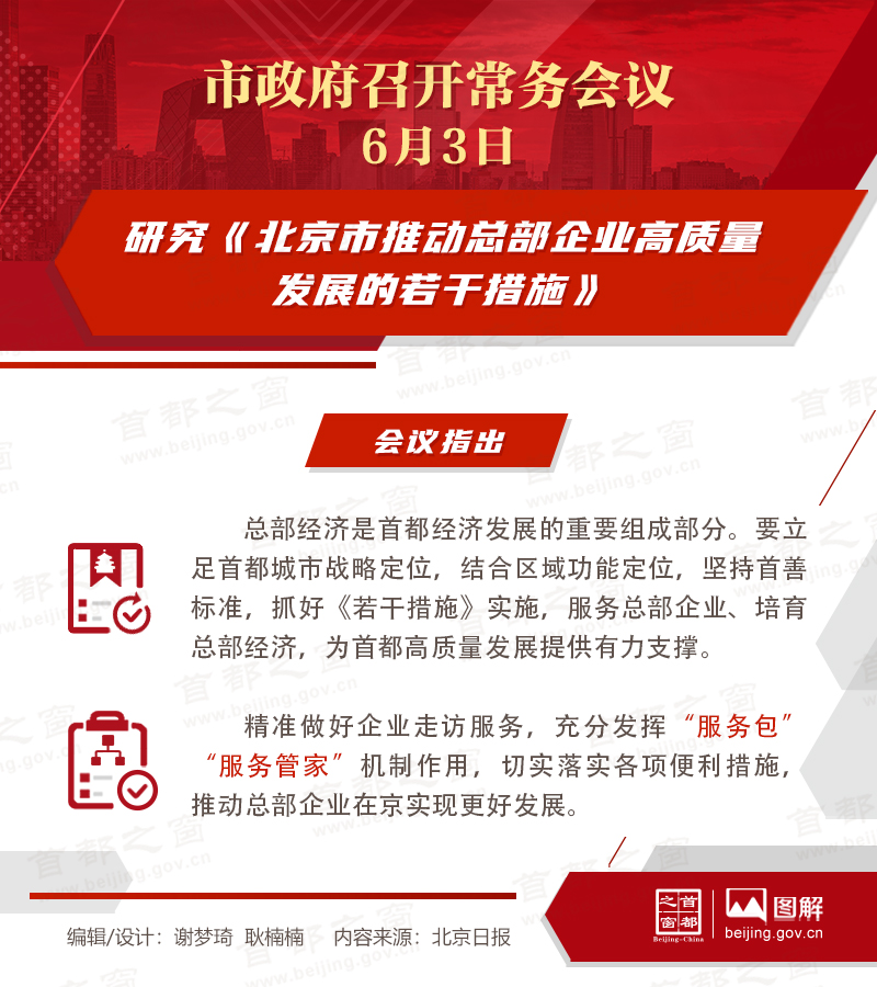 研究《北京市推动总部企业高质量发展的若干措施》