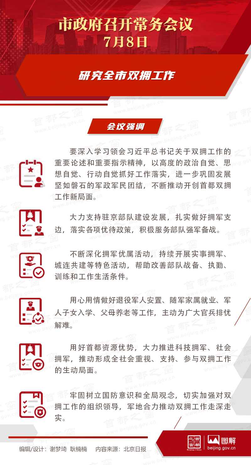 研究全市双拥工作