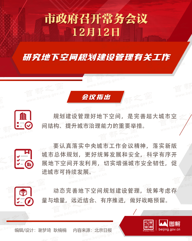 研究地下空间规划建设管理有关工作