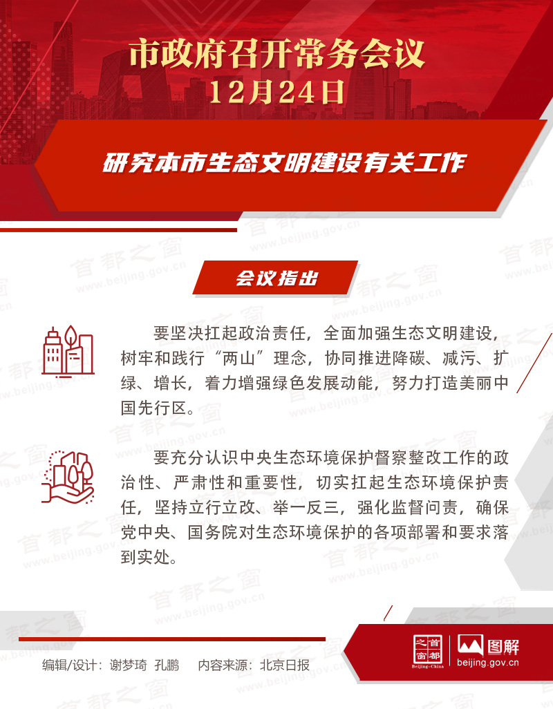 研究本市生态文明建设有关工作