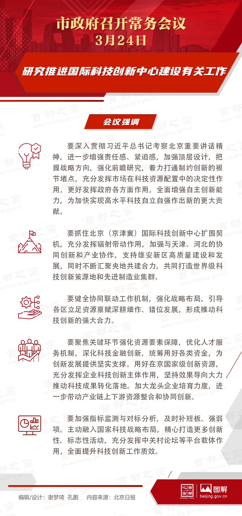 研究推进国际科技创新中心建设有关工作