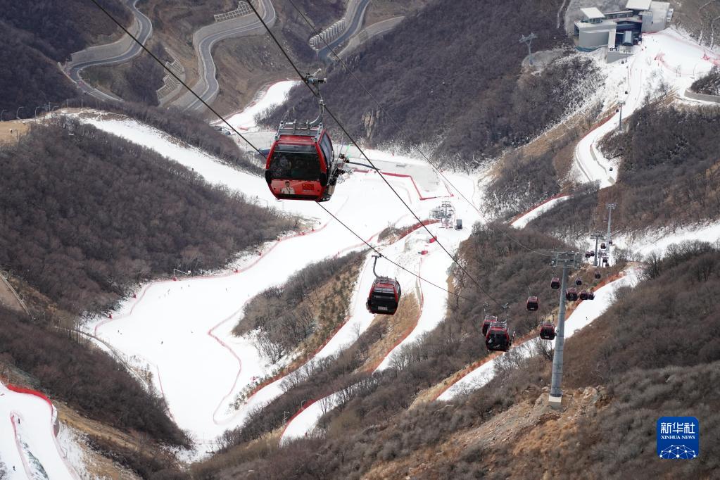 这是2023年2月2日拍摄的国家高山滑雪中心。